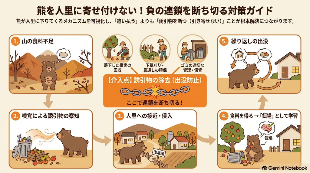 熊を寄せ付けない対策|今日からできる農地・自宅の守り方完全ガイド